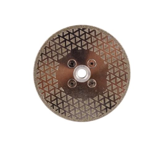 5 Inch Dual-side  Pyramid Electroplated Wet/Dry Diamond Saw Blade for Marble Cutting and Grinding