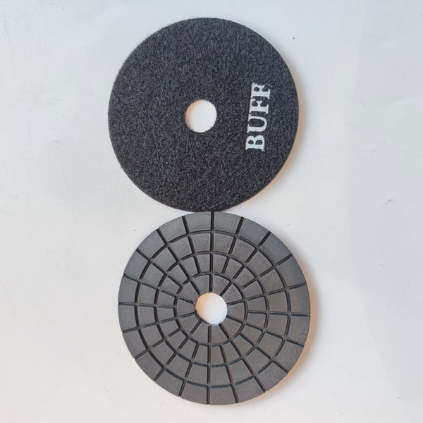 4Inch 100mm Wet Type Resin Diamond Black Buff Polishing Pads For Granite Concrete