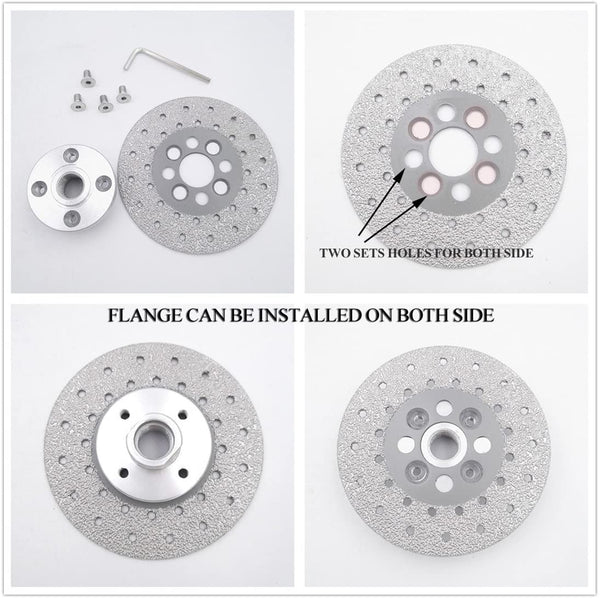 Cutting Wheel for Marble Quartz, 5 Inch Fast Cutting Grinding Shaping Diamond Disc for Angle Grinder with 5/8-Inch-11 Thread