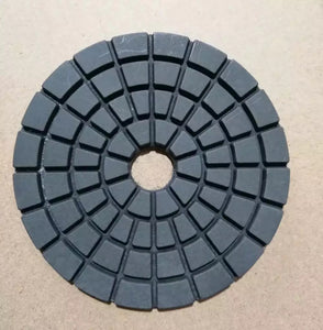 4Inch 100mm Wet Type Resin Diamond Black Buff Polishing Pads For Granite Concrete