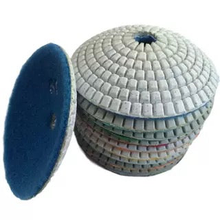 remium Grade 4" Diamond Convex Polishing Pads For Concave Sinks or Ogee Edges